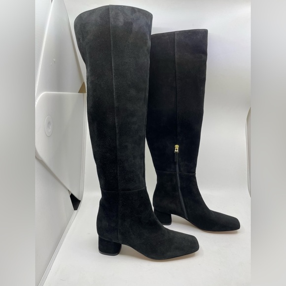 Diane B made in Italy black suede knee high boots size 36 - Picture 3 of 17